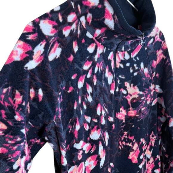 Columbia Women’s Sz Large 1/4 Zip Fleece Pullover Sweatshirt Printed - Picture 4 of 7